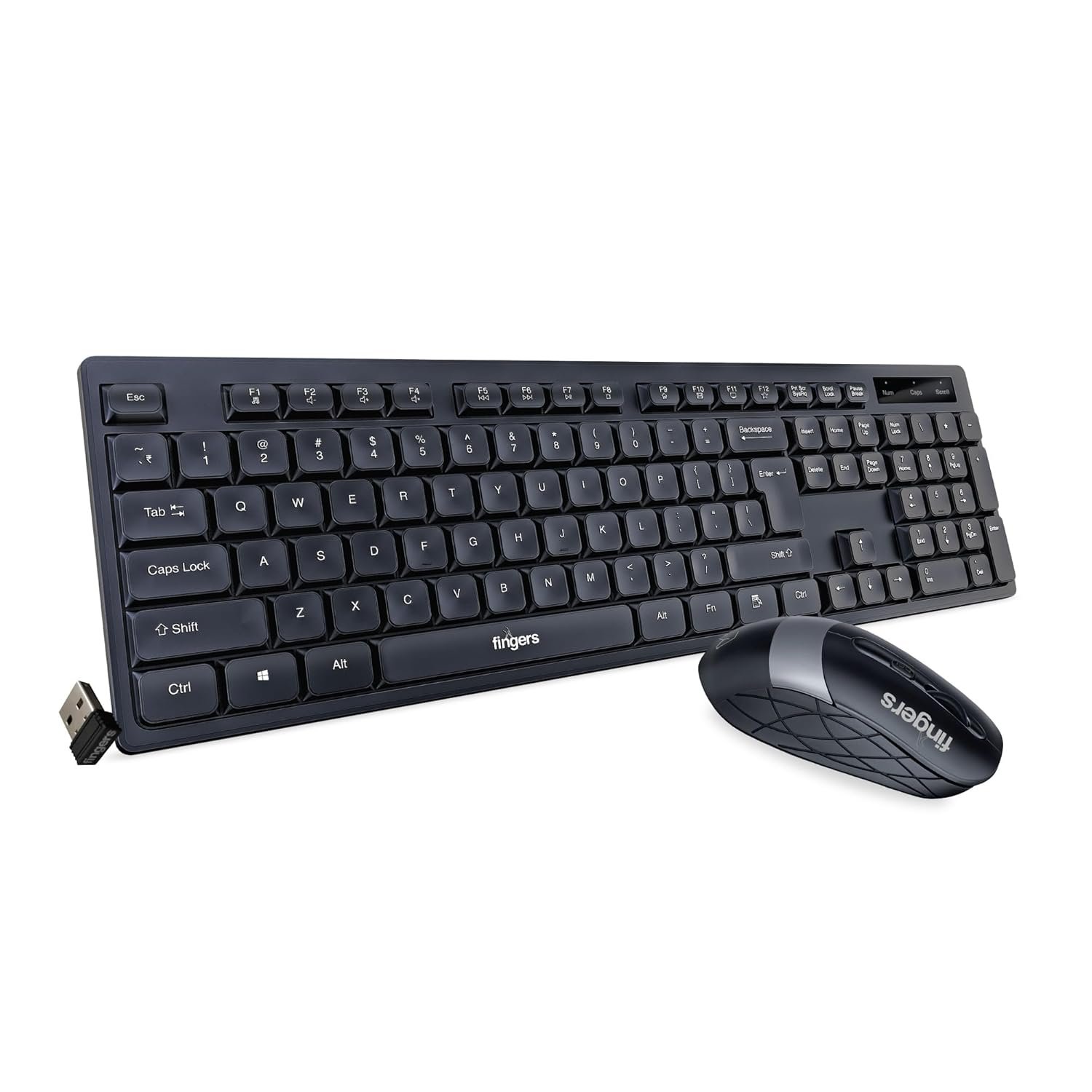 FINGERS AeroClicks Wireless Keyboard & Mouse Combo